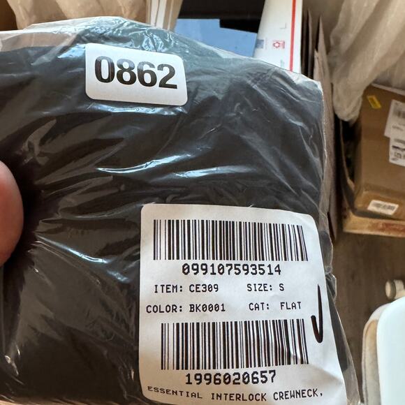 J.Crew Essential Short-Sleeve Crewneck Tee WMNS S Black Short Sleeve Lightweight - Picture 8 of 8